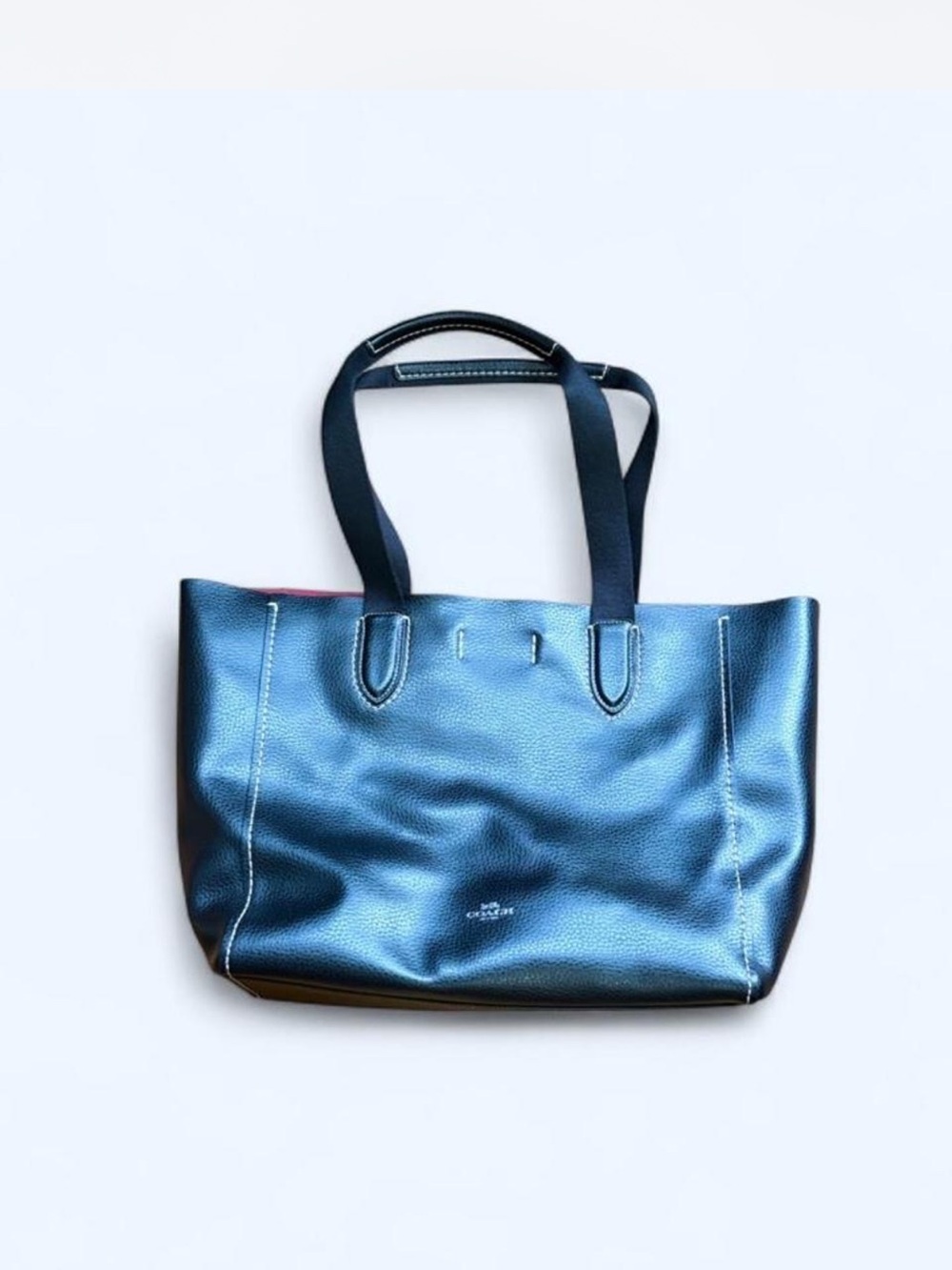 Black Coach Derby Black and Oxblood  Women’s Tote Bag